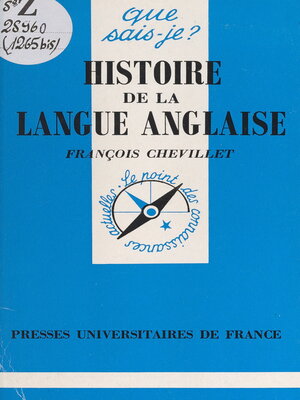 cover image of Histoire de la langue anglaise